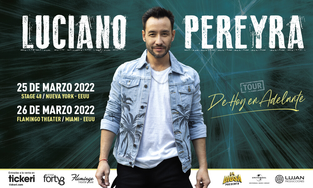 Luciano Pereyra regresa a los Estados Unidos para presentarse en Miami y Nueva York
